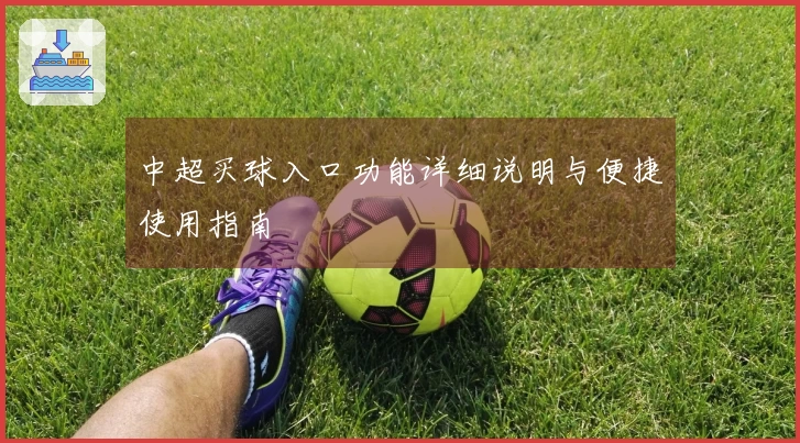 中超买球入口功能详细说明与便捷使用指南